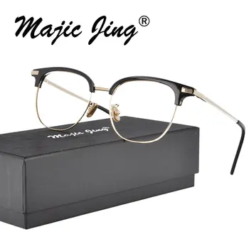 Magia Jing ultem e metal RX armações óculos de miopia de óculos de prescrição de óculos 50025