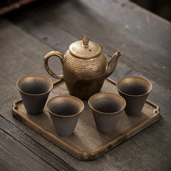 Chá De Arte De Chá Domésticos De Cerâmica Conjunto Completo De Taça Define Teaware Cozinha De Jantar, Bar, Jardim De Casa